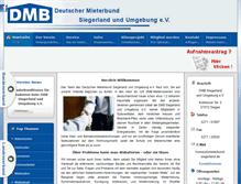 Tablet Screenshot of mieterbund-siegerland.de